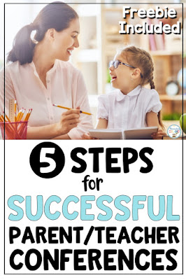 Use these 5 steps to have a successful parent/teacher conference and build a positive rapport that will help lead you to your goals for the student.