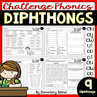 teaching phonics diphthongs resource