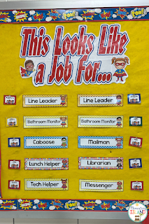 Classroom jobs will help with routines