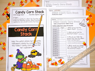 Candy Corn Stack Halloween STEM Activity