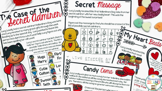 What's more mysterious than a secret admirer? This Valentines Day math mystery is a "crack the code" type game your students won't be able to get enough of!