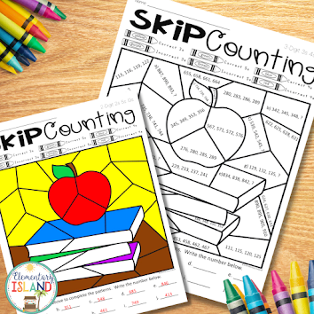 Help your students master the skill of skip counting with these engaging color by number worksheets.