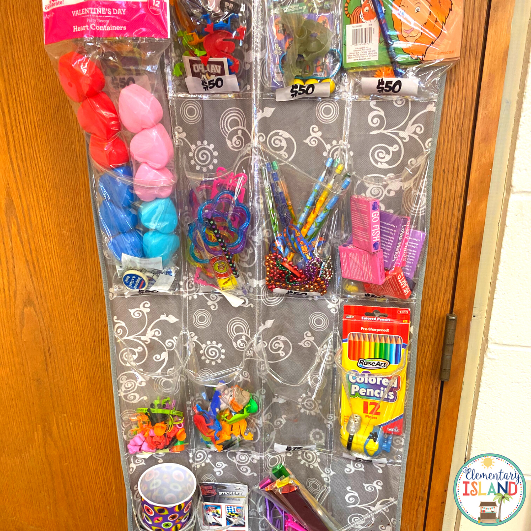 Use a hanging shoe organizer like this one to keep craft supplies like extra pencils, crayons, markers and much more all in one easy, out of the way place.