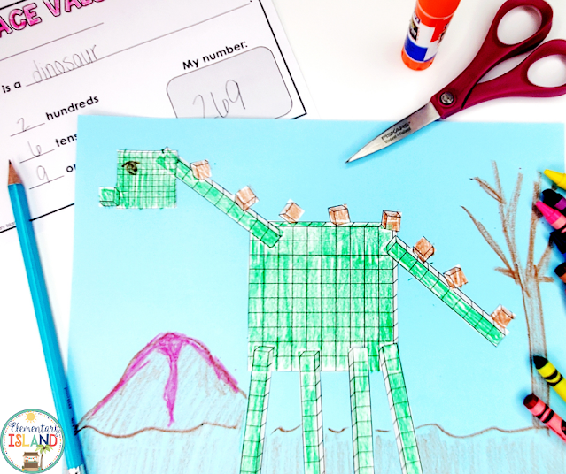Combine math and art with this fun place value picture.  Get everything you needed to complete this activity for free in this free place value download