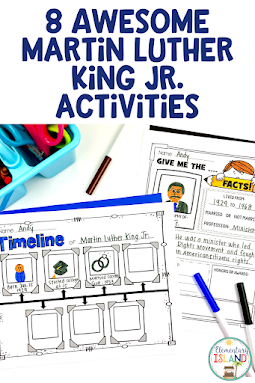 Use these 8 awesome Martin Luther King, Jr. activities in your classroom this year to help your students understand the importance of spreading peace and kindness. Your students will love learning about Dr. Martin Luther King, Jr.'s life as well as discovering ways they can spread kindness. #drmartinlutherkingjr #martinlutherking # martinlutherkingactivities