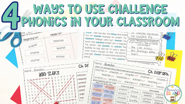 Use these 4 fun activities for your students who have already mastered basic phonics with exciting challenge phonics activities they will love.
