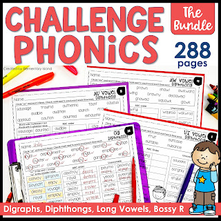 Challenge Phonics is a great way to teach digraphs to your 2nd grade or higher students.