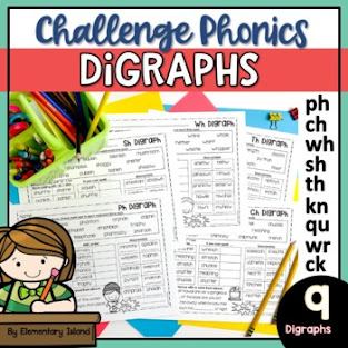 These challenge phonics digraphs activities are a sure fire way to keep your students who have already mastered basic phonics engaged and learning in fun ways they will love.