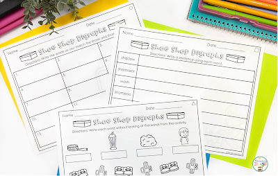 Differentiating Literacy Centers Phonics Worksheets Examples