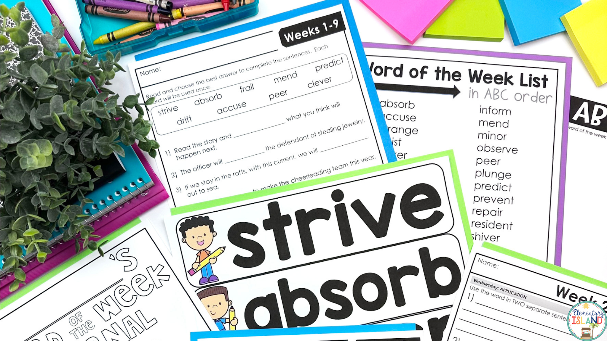Some benefits of using this word of the week resource include:  expanding vocabulary, enhanced comprehension, and context analysis skills just to name a few.