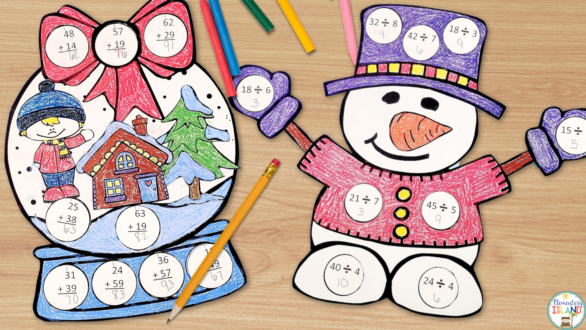 You know how much your students love crafts, so include these holiday math activities in your easy activities for substitute teachers.