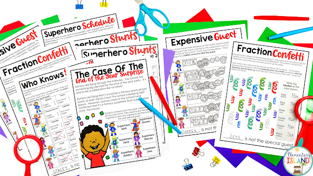 Use these mystery math worksheets in your end of the year activities for fun math skills practice your students will really get into.