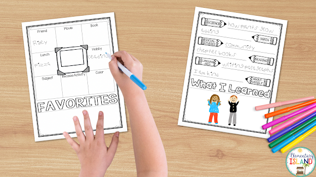With fun pages like these, your students will be able to remember all of the fun activities they did during the school year and is a great addition to your list of end of the year activities.