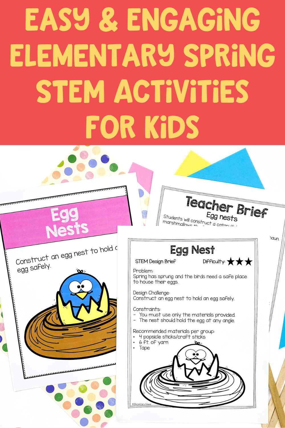 Easy Spring STEM Activities for Elementary Students • Elementary Island