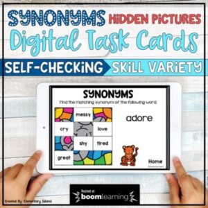 Synonyms Boom Cards | Synonyms digital task cards