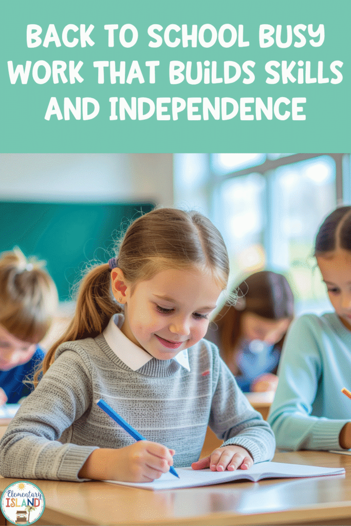 If you want to come back to these back to school busy work ideas when you are planning your lessons, be sure to save this post to your favorite Pinterest board. Having it saved makes it easy to revisit when you need quick and meaningful activities to keep your students engaged throughout the day.